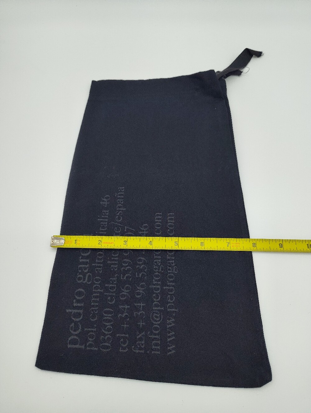 PEDRO GARCÍA Black Shoe Dust Bag Spain Designer Storage Travel Pouch EUC - Picture 6 of 6